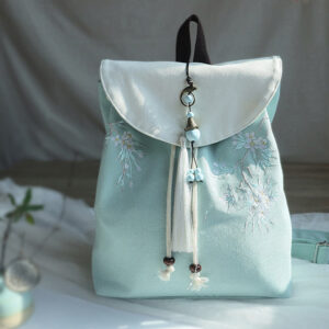 Handmade Embroidered Large Capacity Canvas Backpack